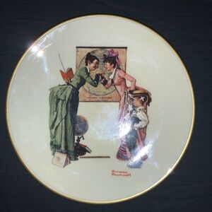 Norman Rockwell plate